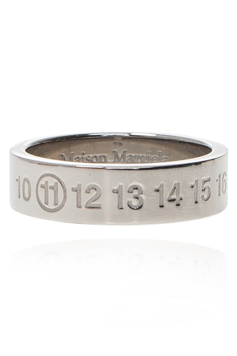 Silver Logo-embossed ring Maison Margiela - Vitkac Canada